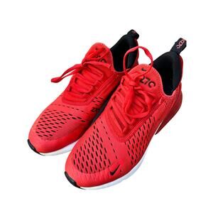 Nike Air Max 270 Red Running Shoes Men’s US 6Y / 5.5 Women 943345-600